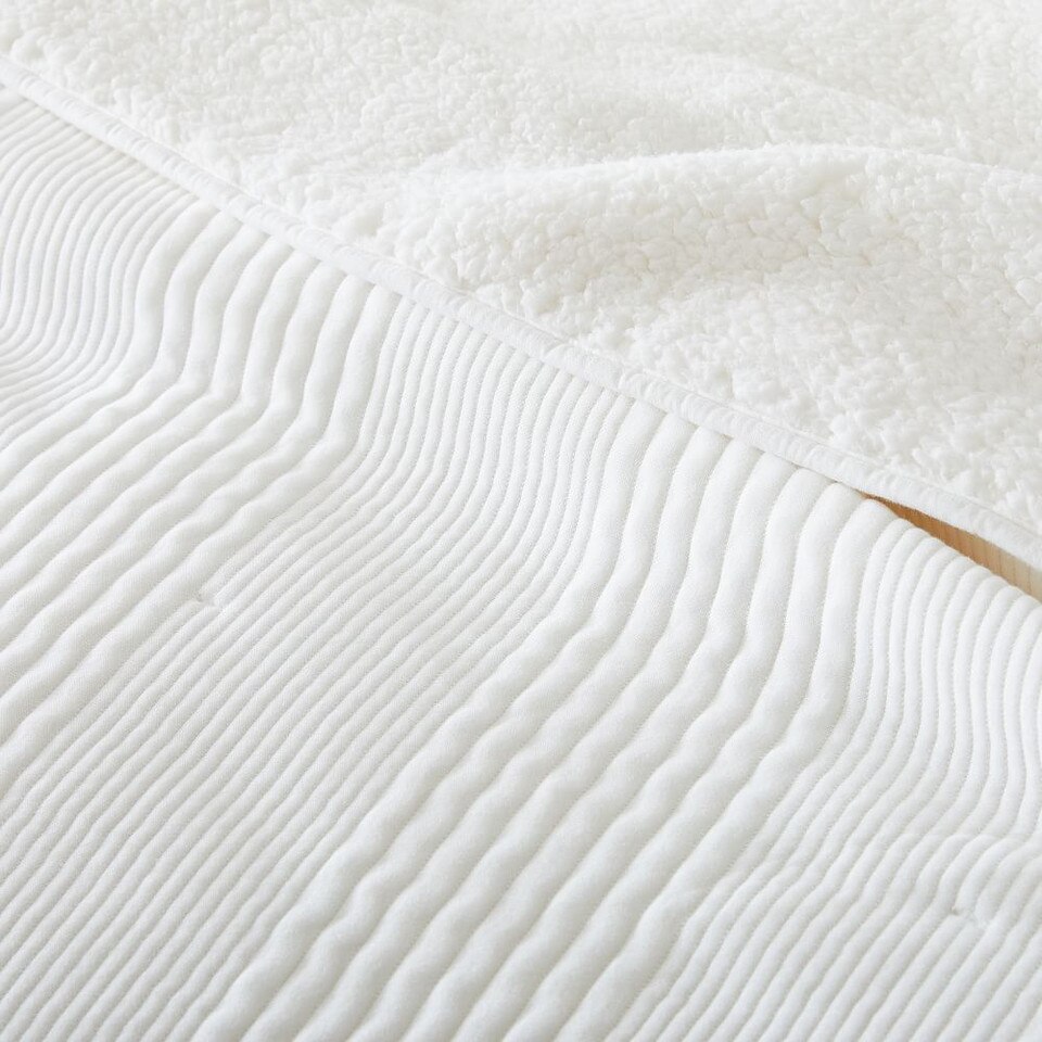 Cotton Cloud Jersey Sherpa Blanket West Elm UK